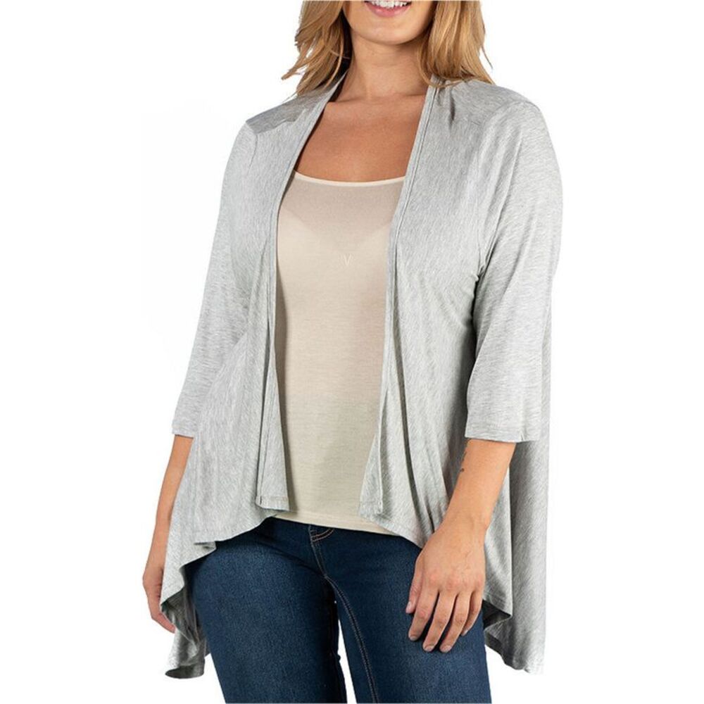 24seven Womens Plus Size Elbow Length Cardigan Sweater, NWT